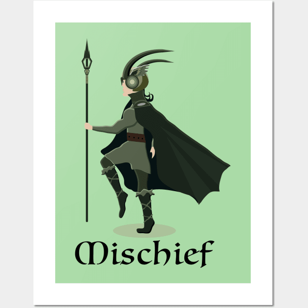 The God of Mischief Wall Art by Roadkill Creations